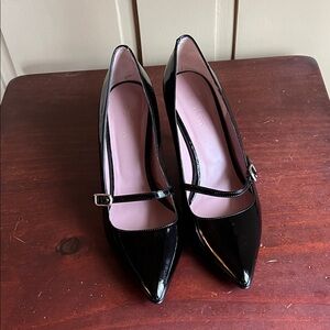 Elegant Black Mary Jane Heels